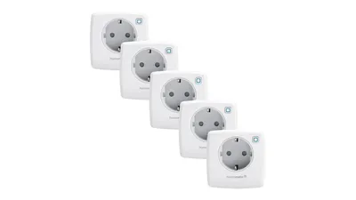 Homematic IP Smart Home 5er-Set Schaltsteckdose HmIP-PS-2
