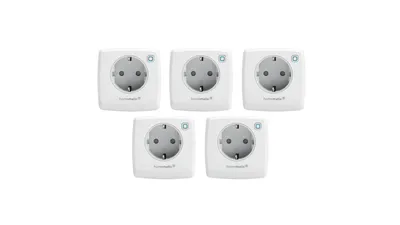 Homematic IP Smart Home 5er-Set Schalt-Mess-Steckdose HmIP-PSM-2