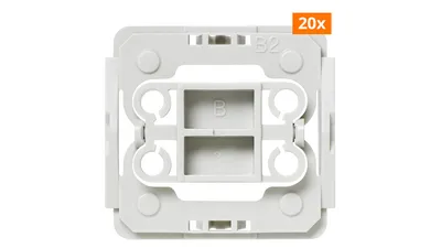 Homematic IP Smart Home Adapter Berker B2, 20er Pack