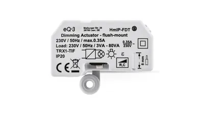 Homematic IP Smart Home Dimmaktor Unterputz – Phasenabschnitt, HmIP-FDT
