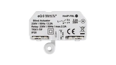Homematic IP Smart Home Jalousieaktor – Unterputz, HmIP-FBL