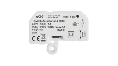 Homematic IP Smart Home Schalt-Mess-Aktor – Unterputz, HmIP-FSM