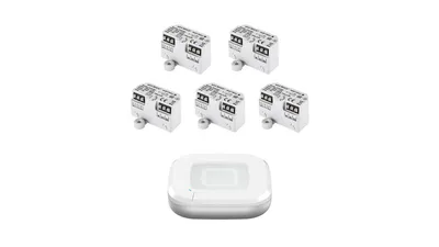 Homematic IP Smart Home Set Rollladen mit Access Point 2, 5x Rollladenaktor Unterputz