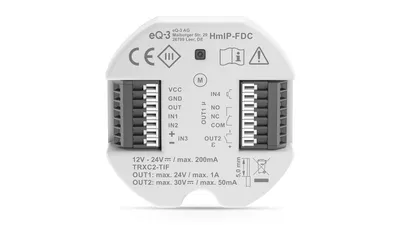 Homematic IP Smart Home Universal Türöffner Controller, HmIP-FDC