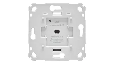 Homematic IP Smart Home Wandtaster für Markenschalter – 2-fach, HmIP-BRC2-2