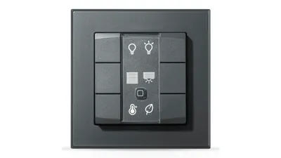 Homematic IP Smart Home Wandtaster – 6-fach, anthrazit, HmIP-WRC6-A