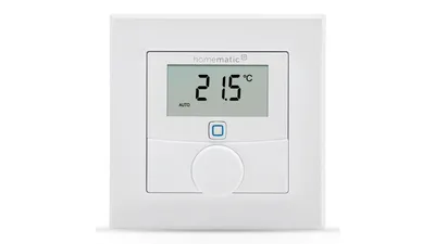 Homematic IP Smart Home Wandthermostat mit Luftfeuchtigkeitssensor, HmIP-WTH-2