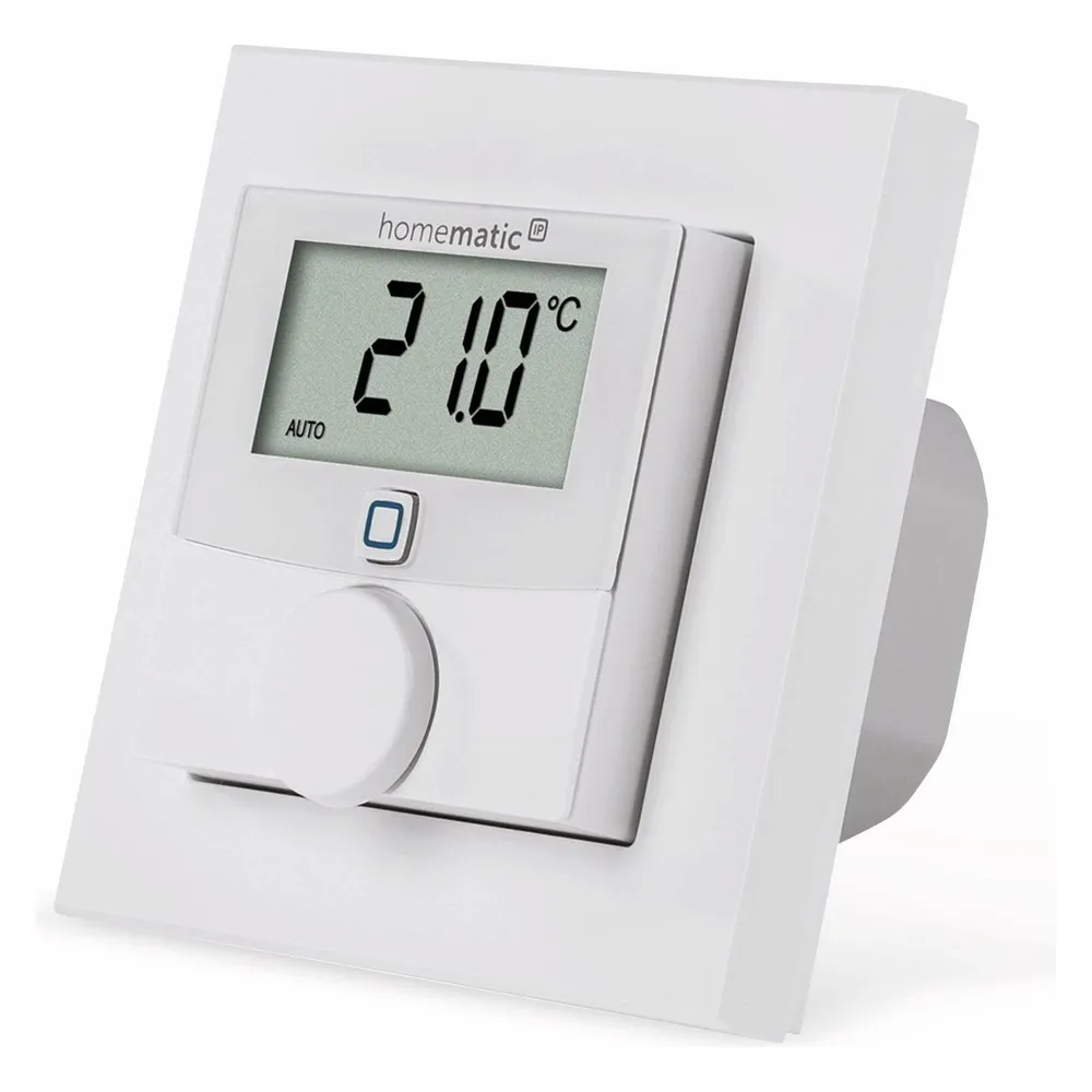 Homematic IP Wandthermostat mit Schaltausgang – für Markenschalter, 24V - Weiß