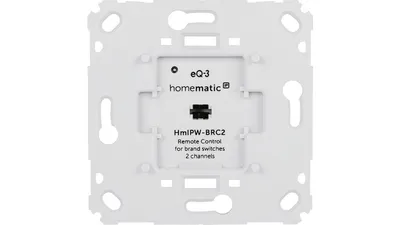 Homematic IP Wired Smart Home Wandtaster für Markenschalter – 2-fach, HmIPW-BRC2
