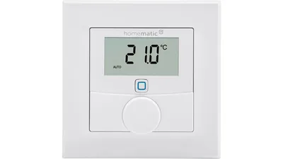 Homematic IP Wired Smart Home Wandthermostat mit Luftfeuchtigkeitssensor, HmIPW-WTH