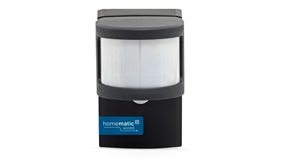 Homematic IP Wired Smart Home Bewegungsmelder mit Schaltaktor – außen, anthrazit, HmIPW-SMO230-A