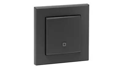 Homematic IP Wired Smart Home Temperatur- und Luftfeuchtigkeitssensor – innen, anthrazit, HmIPW-STH-A