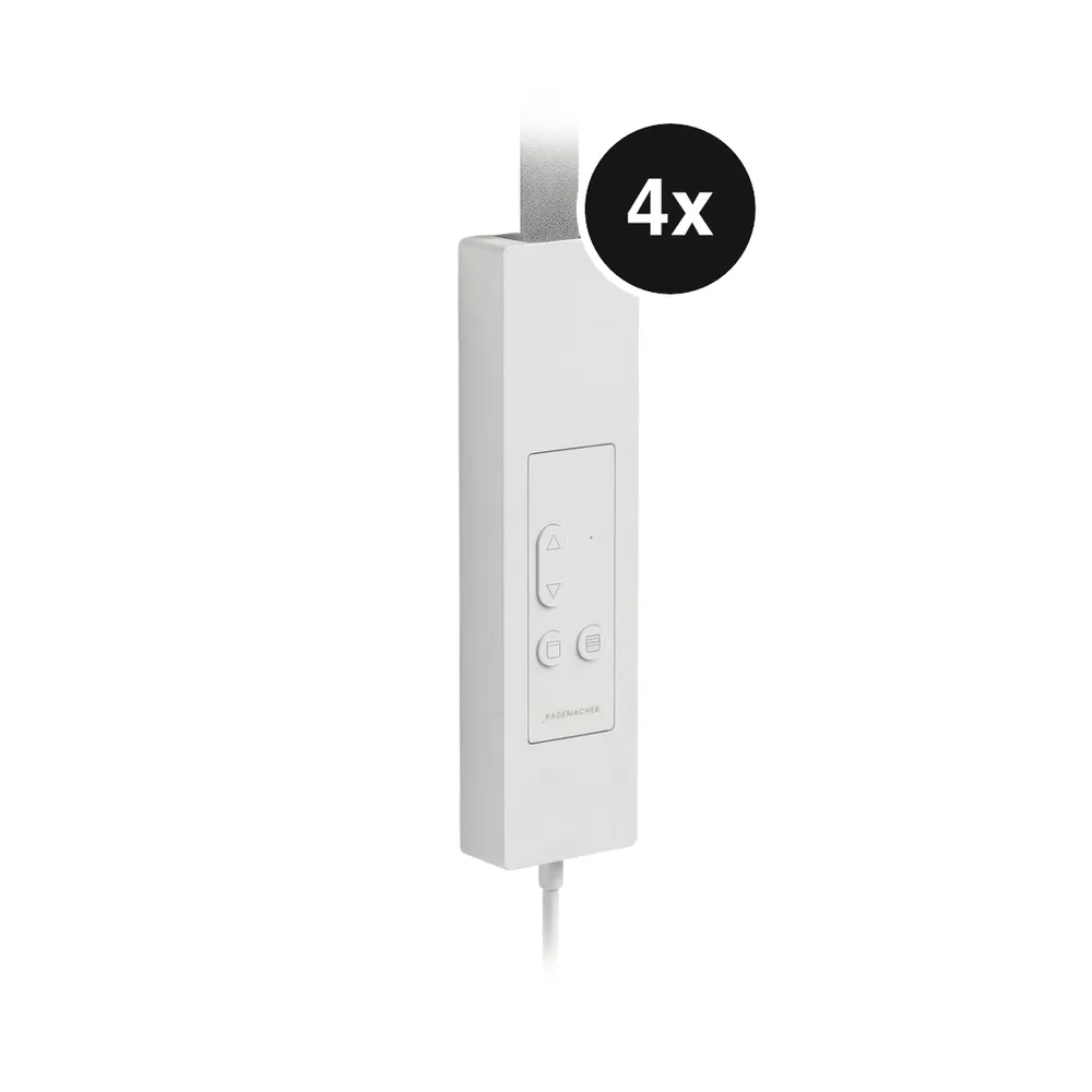 Rademacher Universal Gurtwickler smart - mit Matter für Unter-/Aufputz - 4er-Set