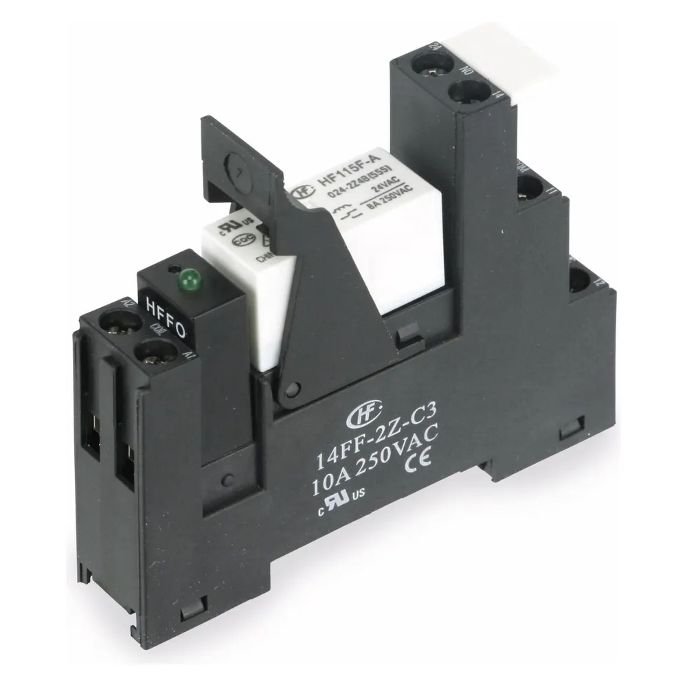 HONGFA Relaisbaustein 14FF-2Z-C3-1 & HF115F/012-2ZS4B