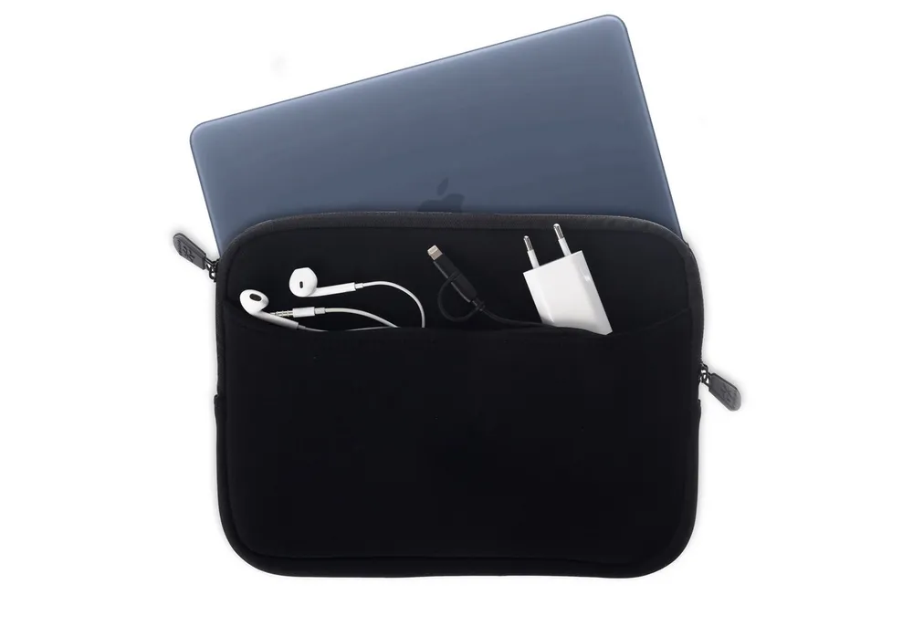 honju Tablet-Hülle Darkroom für das Apple MacBook Neo Tasche 13", Neopren Sleeve mit Außenfach, Leichtgängiger Reißverschluss