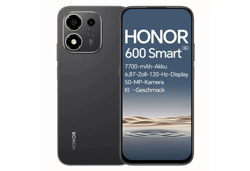 Honor HONOR 600 Smart 5G Smartphone 7700mAh Akku 45W SuperCharge AI-Taste Smartphone
