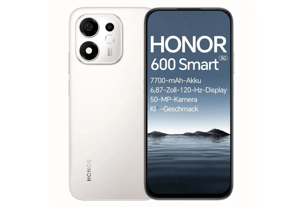 Honor HONOR 600 Smart 5G Smartphone 7700mAh Akku 45W SuperCharge AI-Taste Smartphone