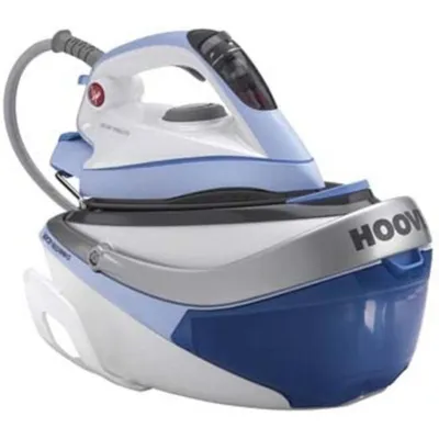 Dampfbügelstation Hoover SRD 4107 Keramiksohle 2100 W 5 bar 1 l Blau Weiß