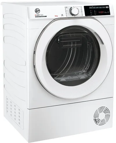Hoover Wärmepumpentrockner NDE H8A2TCEXS-S, AquaVision, WiFi + Bluetooth, 5D-Digitaldisplay, Schuhgestell