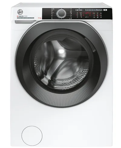Hoover Waschmaschine HWE 411AMBS/1-S, 11 kg, 1400 U/min, hOn App / Wi-Fi + Bluetooth, Dampf-Funktion, Digitaldisplay