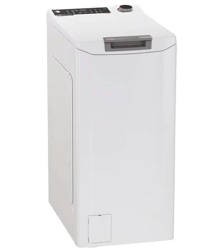 Hoover Waschmaschine Toplader THOS486TM4-S, 8 kg, 1400 U/min, Nachlegefunktion, Startzeitvorwahl, Wi-Fi & Bluetooth, Gentle Touch