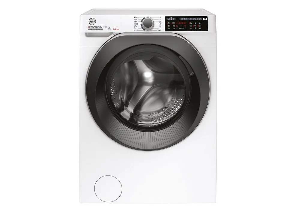 Hoover Waschtrockner H-WASH500 HDQ 496AMBS/1-S, 9,00 kg, 6 kg, 1400 U/min, hOn App / Wi-Fi + Bluetooth, Aquastop-Schlauch, Inverter Motor