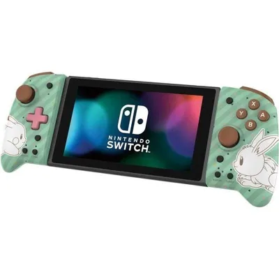 Hori Split Pad Pro Pikachu & Eevee Kabelcontroller für Nintendo Switch, analogsticks, präzises Steuerkreuz, programmierbare Triggertasten, Turbo