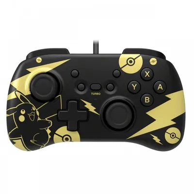 Hori HORIPAD Mini Schwarz, Gold USB Gamepad Nintendo Switch