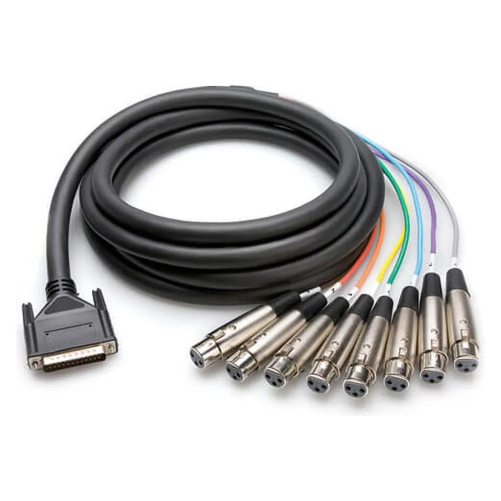Hosa DTF-807 Multicore Kabel 8-fach DB25 XLR-F 7m