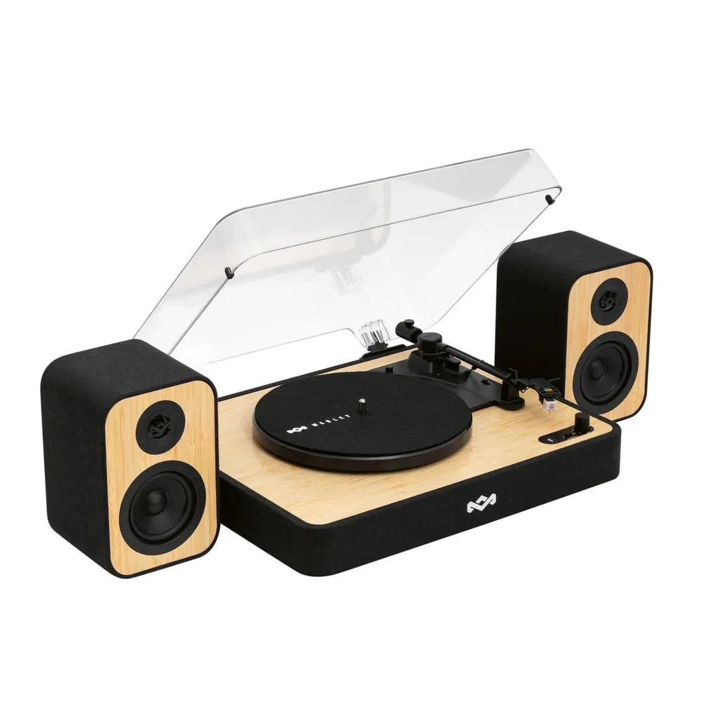 REVOLUTION Bluetooth + 2 Regallautsprecher Plattenspieler