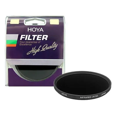 Kamerafilter Hoya R72 Infrarot 62 mm Schwarz