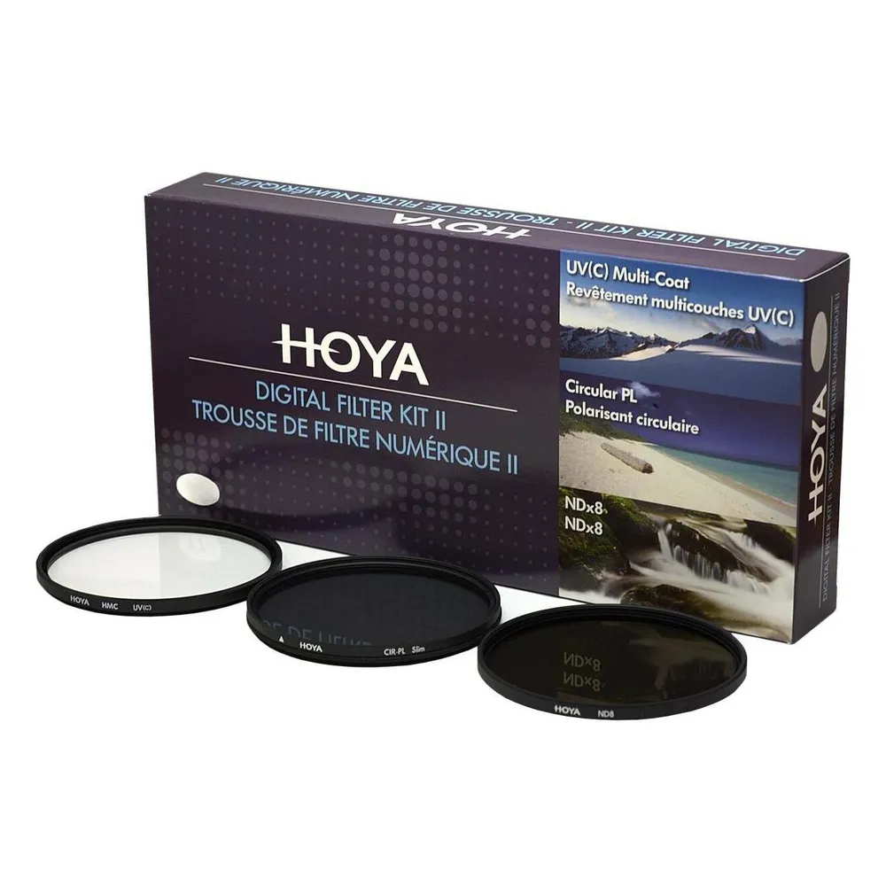 Filterset Hoya DFK43 II 43mm UV Pol ND8 inklusive Tasche