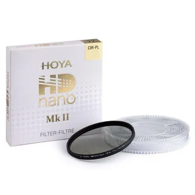 Kamerafilter Hoya HD Nano Mk II CIR-PL 62 mm wasserabweisend Aluminium