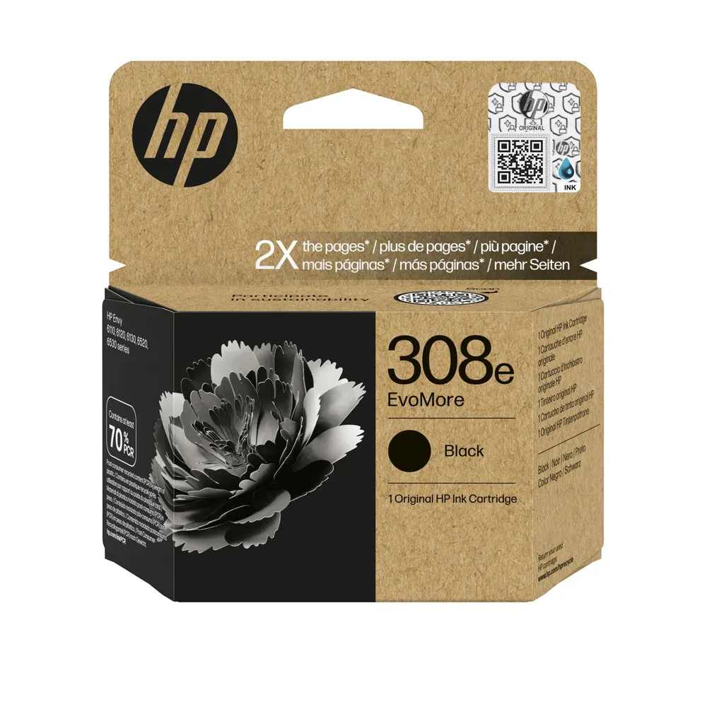 HP 308e EvoMore Schwarz Original Druckerpatrone