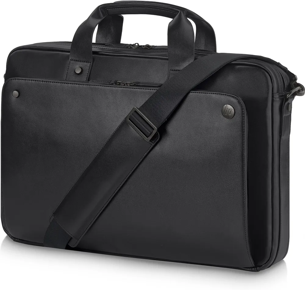 HP Executive Topload-Ledertasche | 1lg83aa#abd | Schwarz (15,6 Zoll) - Schutzhülle