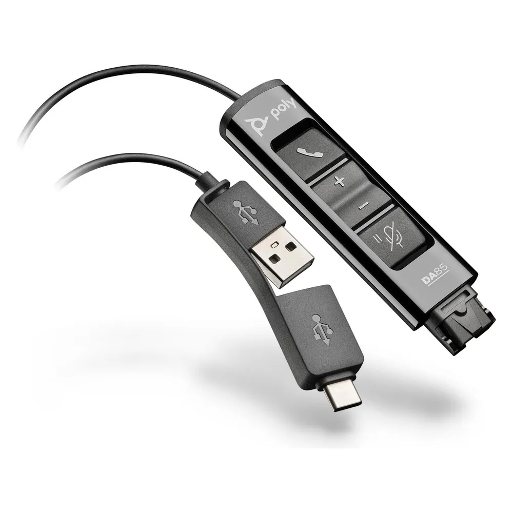 HP Poly Adapter DA85 QD auf USB-A oder USB-C