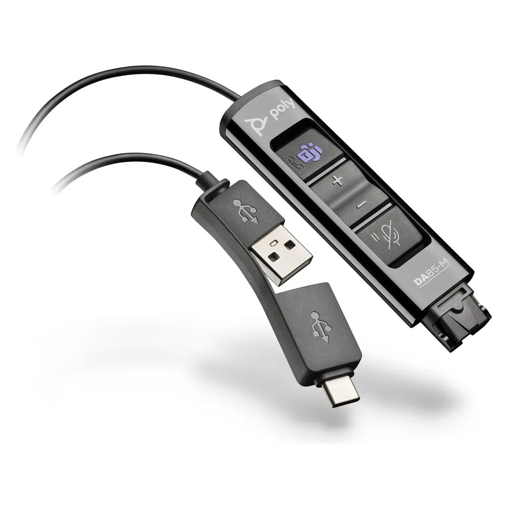 HP Poly Adapter DA85 MS QD auf USB-A oder USB-C
