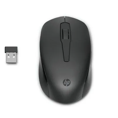 Maus HP 150 Kabellos 2,4 GHz 1600 DPI Ambidextrisch Schwarz 3 Tasten