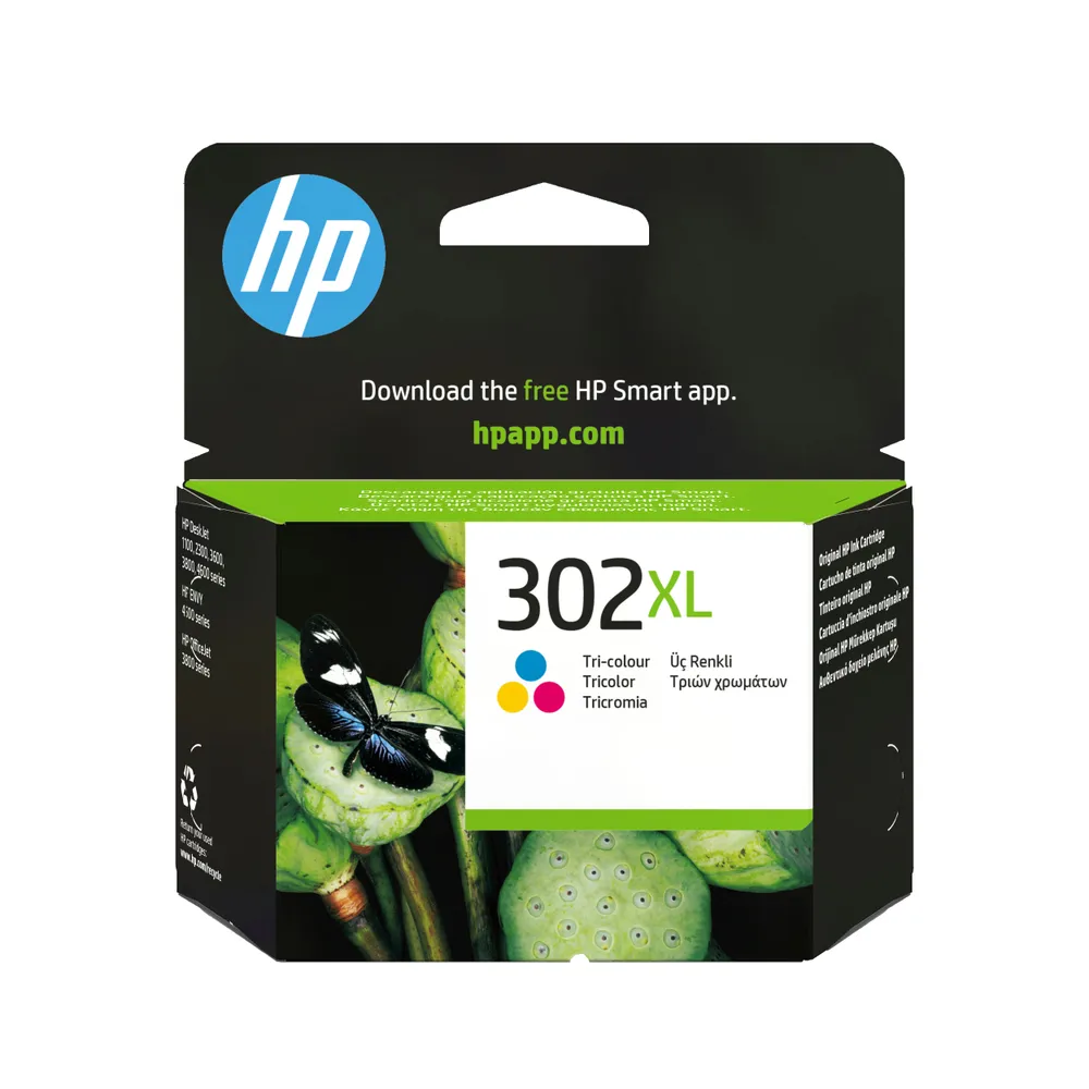 302 XL cyan/magenta/gelb (F6U67AE) Druckerpatrone