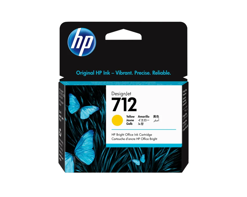 HP 712 29-ml Yellow DesignJet Ink Cartridge Druckerpatrone 1 Stück(e) Original Standardertrag