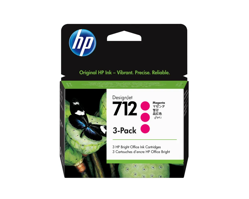 Tintenpatrone HP DesignJet 712 Magenta 29ml Pack 3 Standardleistung