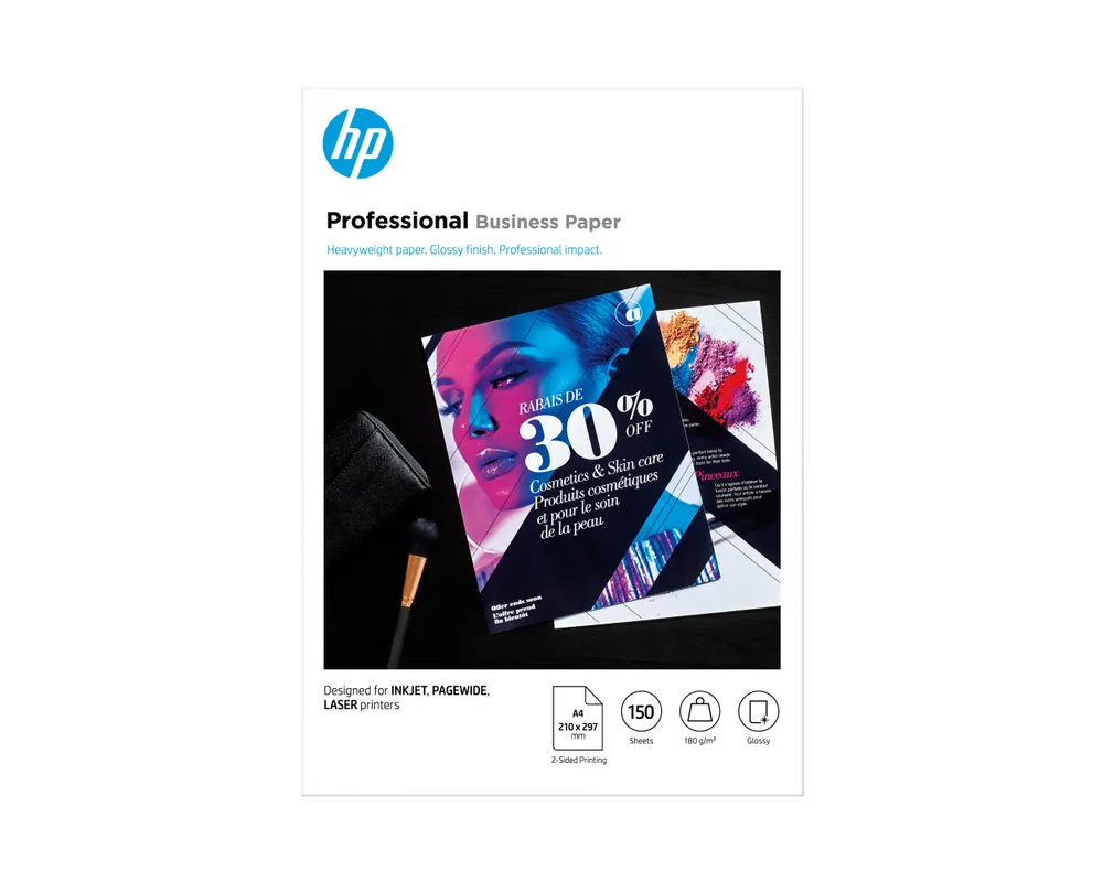 HP Professionelles Papier A4 180 g/m² Satiniert 150 Blätter