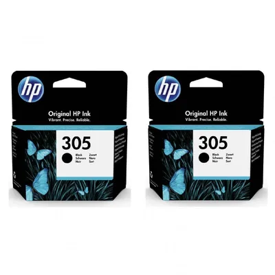 Original Tintenpatronenpaket 2x HP 305 Schwarz