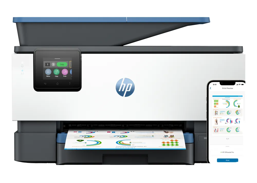 Multifunktion HP OfficeJet Pro 9125e Tintenstrahl Farbe WiFi Ethernet Duplex Fax All-in-One