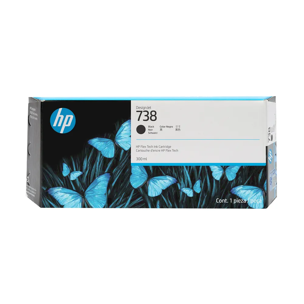 Schwarz-Tintenpatrone HP DesignJet 738 300 ml