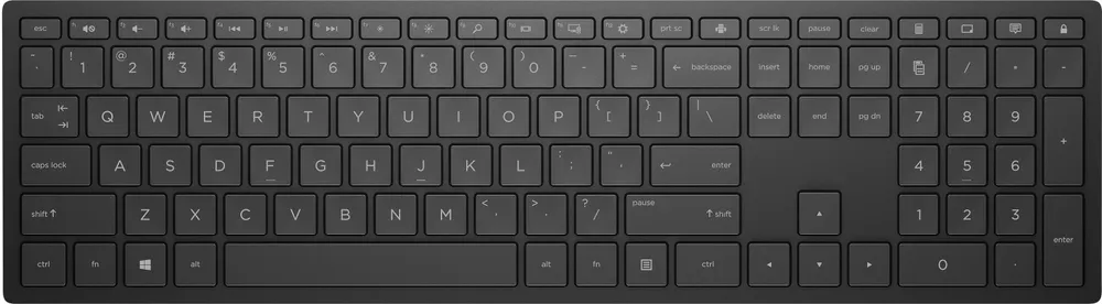 HP Pavilion Wireless-Tastatur 600 | 4ce98aa#abd | Schwarz - Volle Größe (100%)