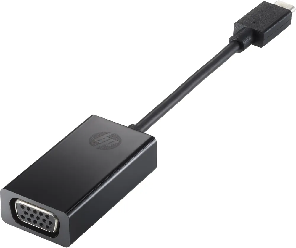 USB-C auf VGA Adapter HP 4SH06AA 2560x1600 60Hz 7,6 cm Schwarz