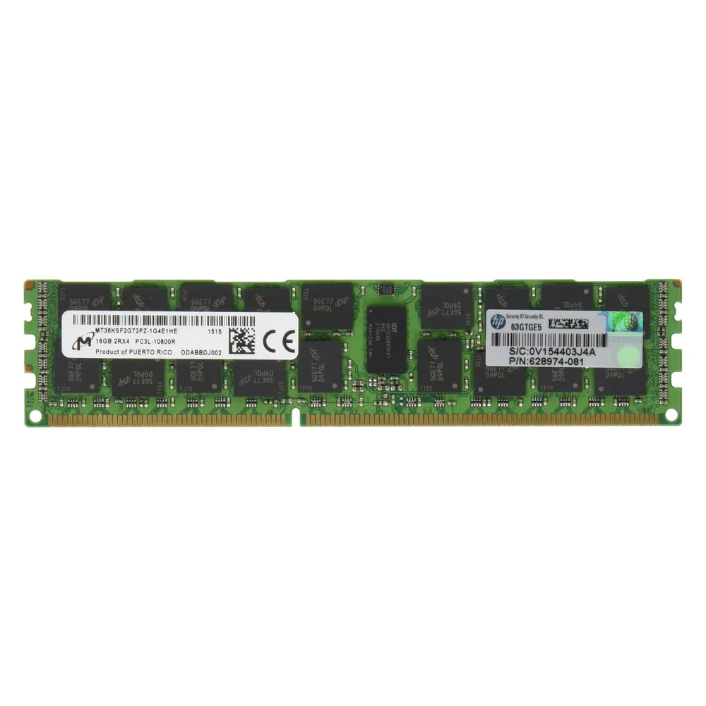 HP 16GB DDR3 Registered DIMM (Dual Rank, Low Power)