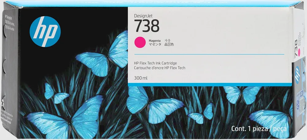 HP DesignJet 738 Magenta Tintenpatrone 300 ml