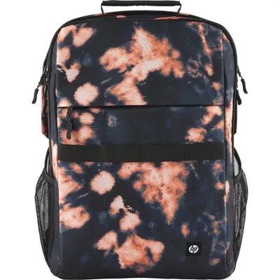 HP Campus XL Tie Dye Backpack Rucksack Lässiger Rucksack Schwarz Polyester, Hartschaumstoff